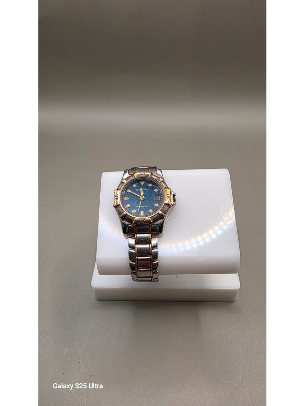 Waltham WK033 Womens Quartz Blue Dial Two Tone/ Date Watch